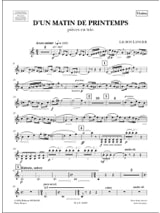 D'un matin de printemps - Lili Boulanger - Partition - Trios
